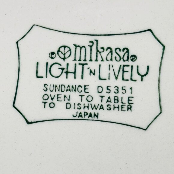 Mikasa Light N Lively Dinnerware Set Sundance D5351 3 Pieces Vintage 1970 - Picture 10 of 16